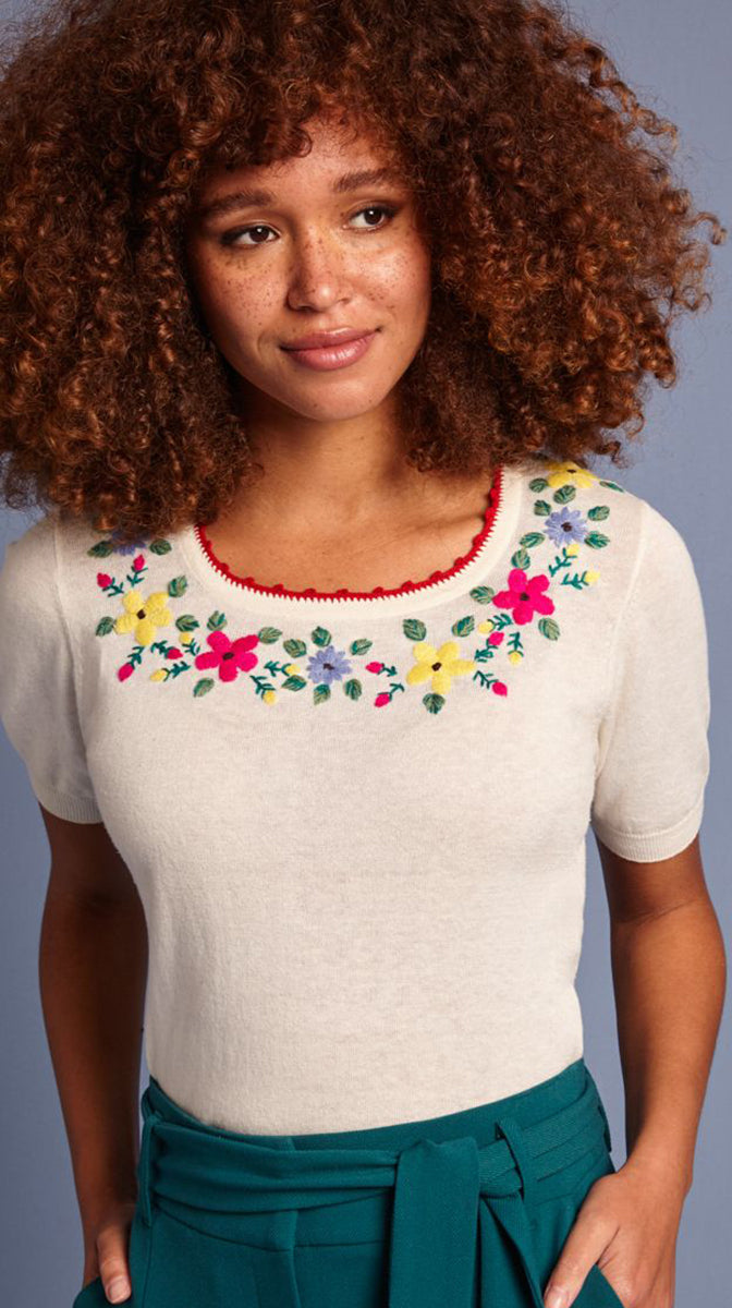 King_Louie_LEXI_GRAPPA_Vintage_EMBROIDERED_Blumen_Shirt_TOP_Oberteil-3