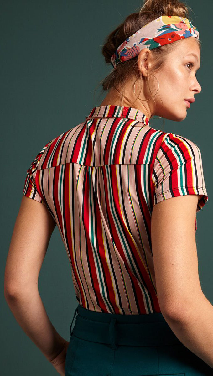 King_Louie_LIDO_STRIPE_Vintage_STREIFEN_Kragen_Kurzarm_BLOUSE_Bluse-3yY0stzhbGcTpX