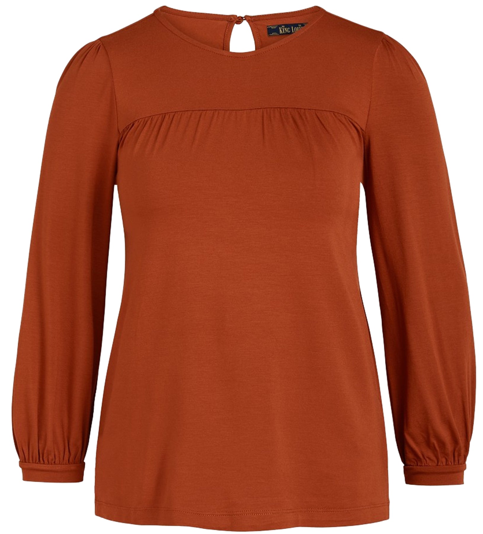 King_Louie_LUELLA_LIGHT_Retro_BASIC_Langarm_SHIRT_Oberteil_-_Cognac_Orange_killer_kirsche_2