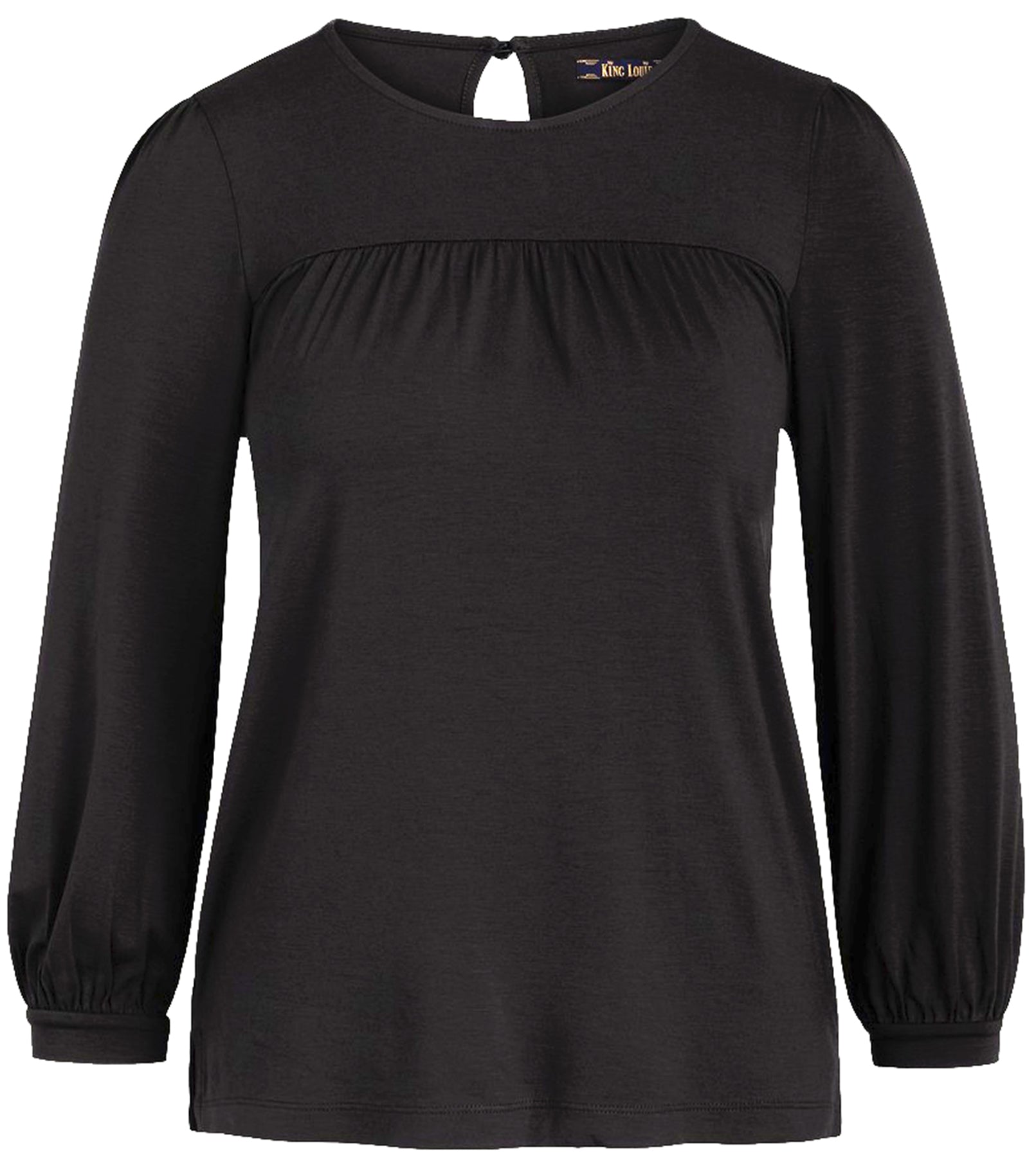 King_Louie_LUELLA_LIGHT_Retro_BASIC_Langarm_SHIRT_Oberteil_-_Schwarz_killer_kirsche_0