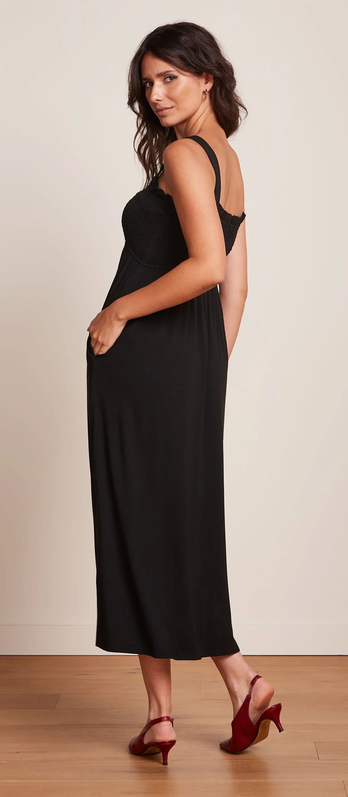 King_Louie_LUISELLA_SILVA_Vintage_Jersey_Smok_Traeger_MIDI_DRESS_Kleid_-_Schwarz-3MJTVIGD8GWxnp