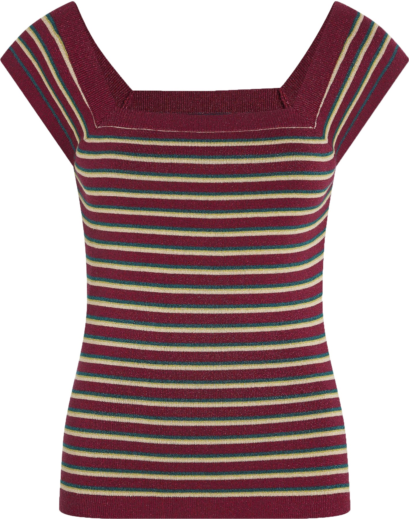 King_Louie_MARIE_RUIZ_STRIPE_Retro_GLITZER_STREIFEN_Glitter_Top_OBERTEIL_Shirt_Killer_Kirsche-1