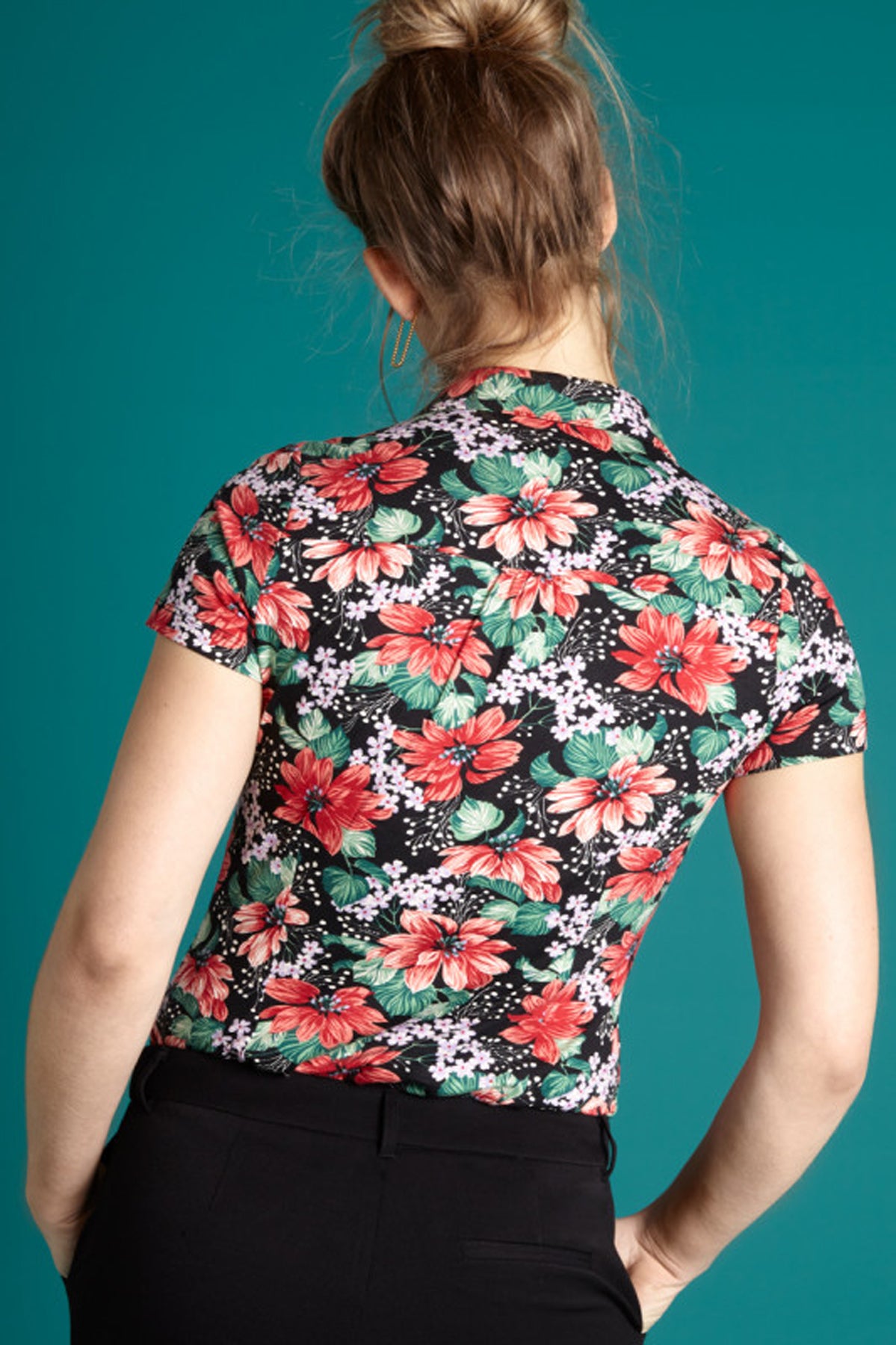 King_Louie_PACIFICA_50s_FLORAL_Blumen_Kurzarm_BUTTONED_Hemd_BLUSE_Shirt_killer_kirsche_3