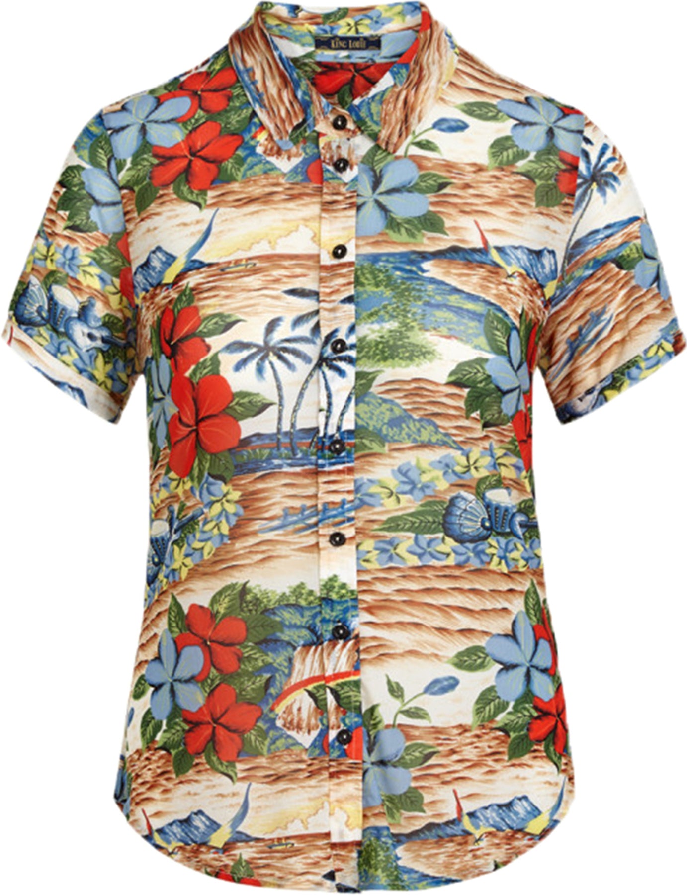 King_Louie_PACINO_Vintage_HAWAIIAN_Print_Hibiskus_PALMEN_Kurzarm_BLOUSE_Bluse_killer_kirschemSd8EHDlaKdIe