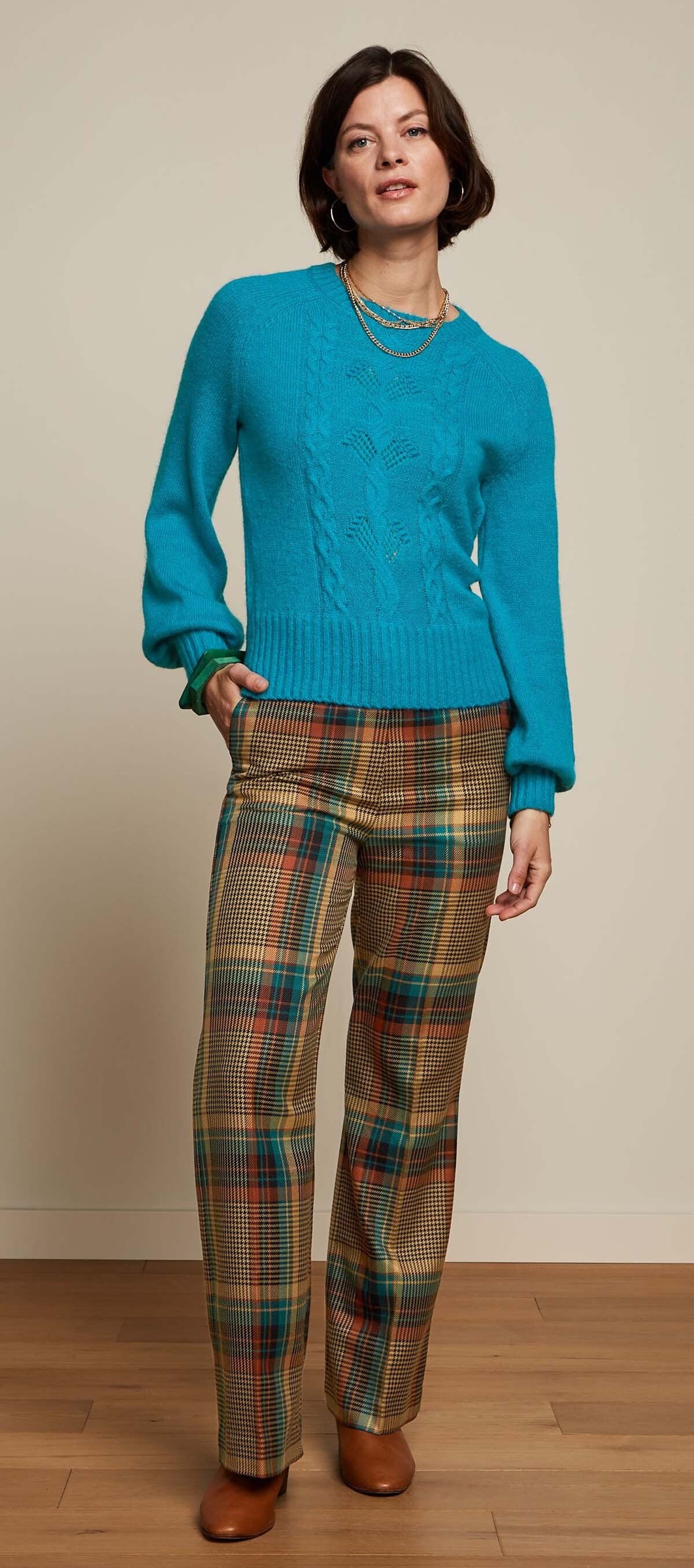 King_Louie_RAGLAN_TOP_ATLANTIS_Vintage_KNITTED_Ballonrmel_PULLOVER_Jewel_Blue-26APcUoaDH07Z6