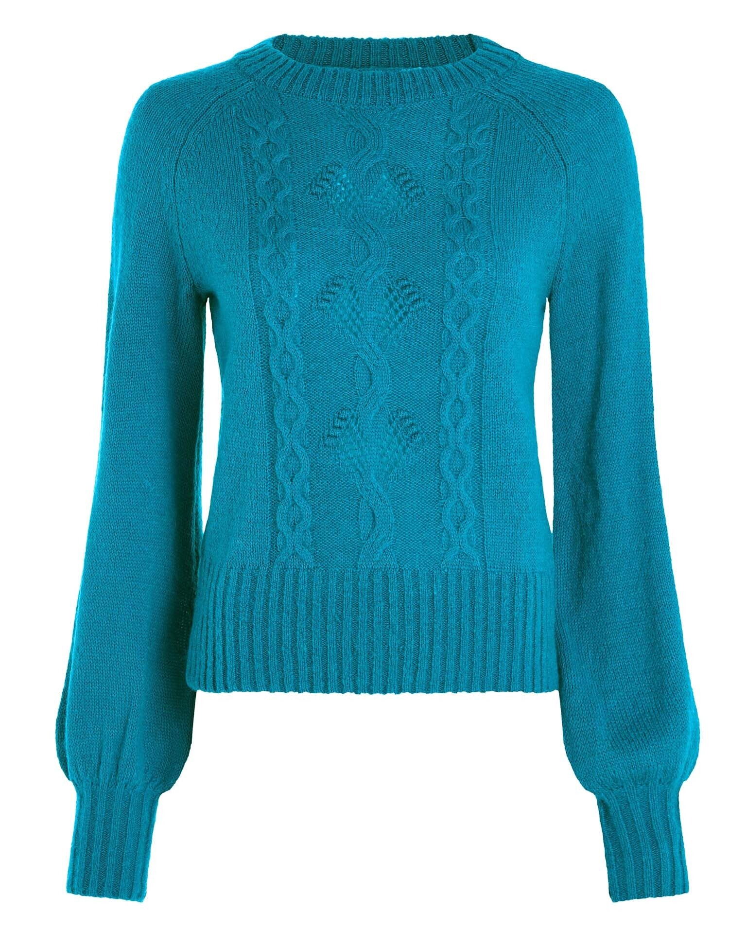 King_Louie_RAGLAN_TOP_ATLANTIS_Vintage_KNITTED_Ballonrmel_PULLOVER_Jewel_Blue-44leFJsxyt3R7fd