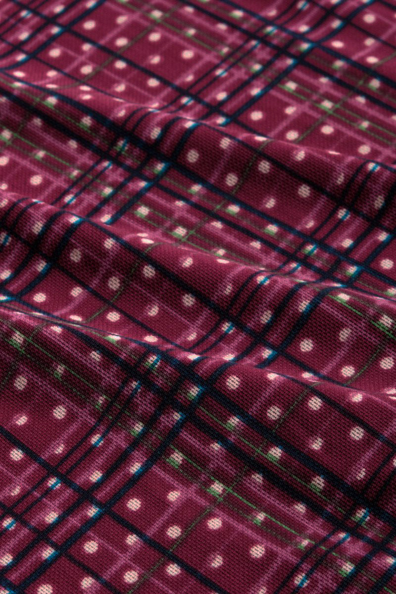 King_Louie_RIKA_Mini_Polka_Dot_KARO_Check_V-Neck_WICKELKLEID_Wrap_Dress-5