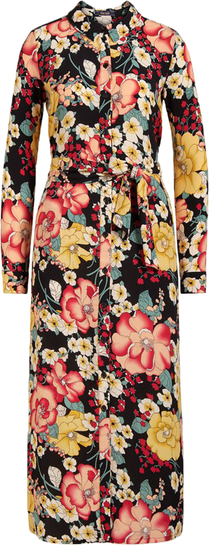 King_Louie_ROSIE_CARIOCA_Vintage_FLORAL_Blumen_SWING_Dress_HEMDKLEID_KILLER_kirsche