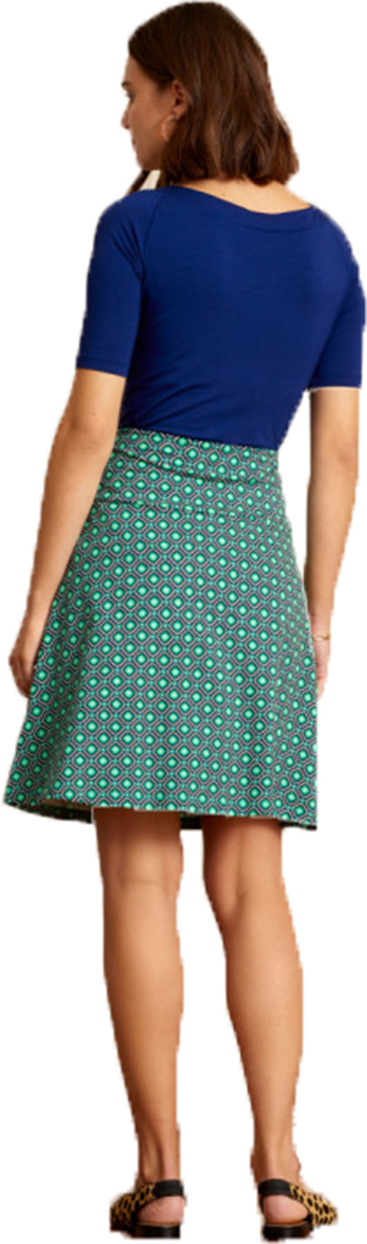 King_Louie_SARAH_Retro_HALBARM_Rundhals_BASIC_SHIRT_Oberteil_TOP_Dunkelblau_Killer_Kirsche-3