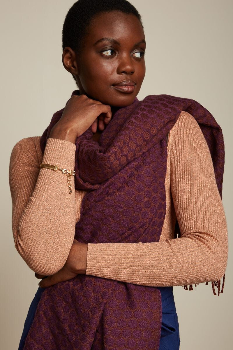 King_Louie_SCARF_DOTS_Vintage_STRICK_Punkte_Knitted_SCHAL_Sandelwood_Brown_killer_kirsche_1qDqgYR6esIZxi