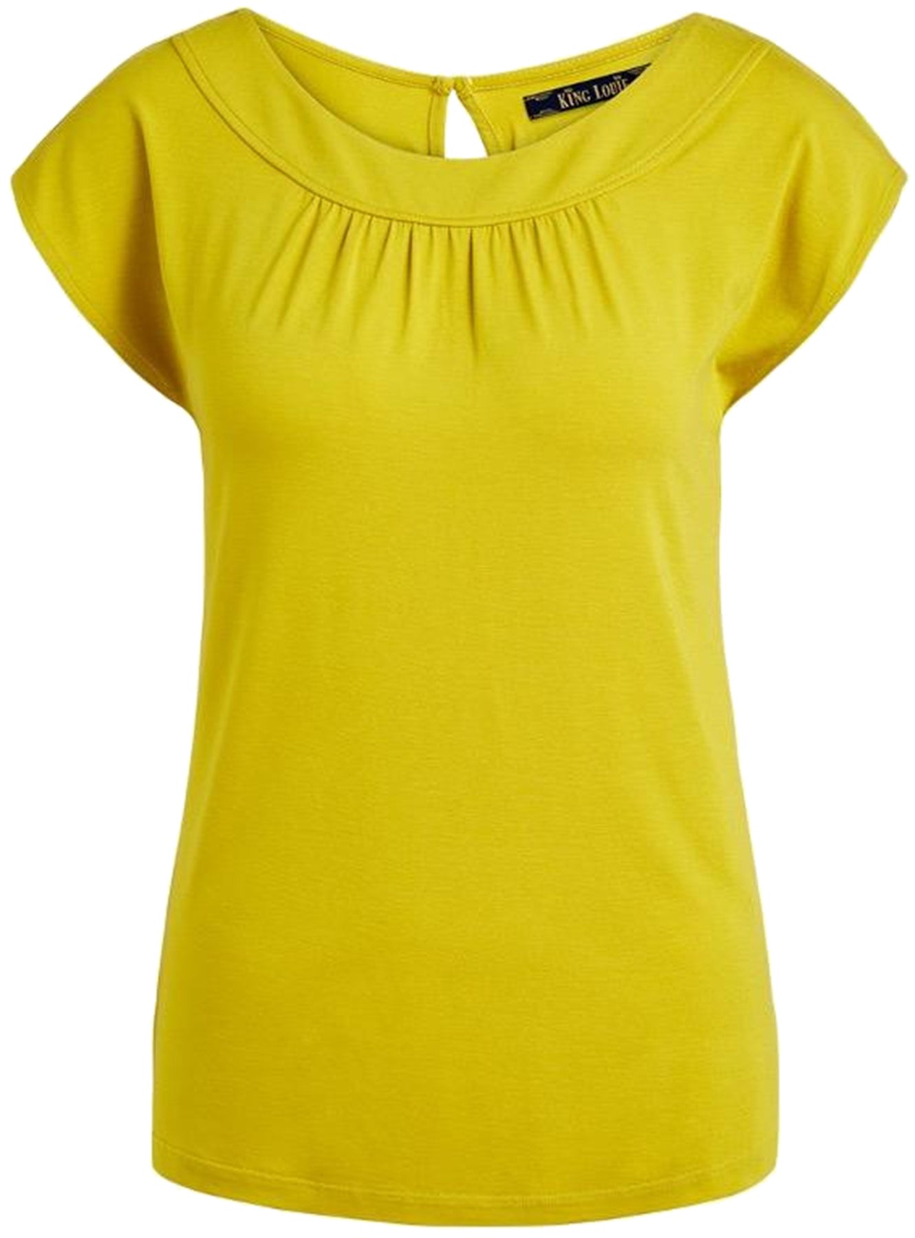 King_Louie_SHIRLEY_PLAINLIGHT_Top_Vintage_SHIRT_-_Spring_Yellow_killer_kirsche__0SAMWhULmzNvGp