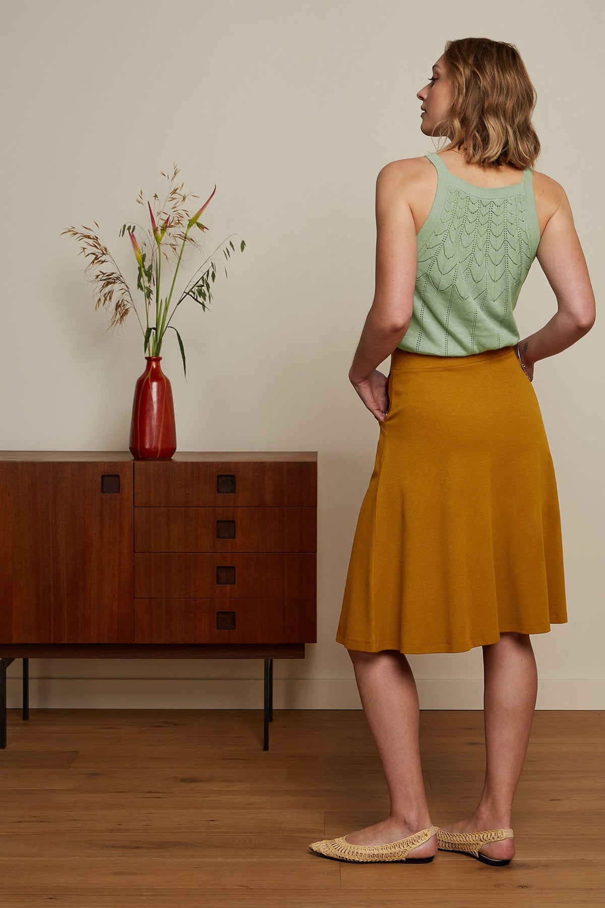 King_Louie_SOFIA_MILANO_CREPE_Midi_PLAIN_Vintage_SWING_SKIRT_Rock_-_Golden_Brown_killer_kirsche_3K33y2ypwE5OBn