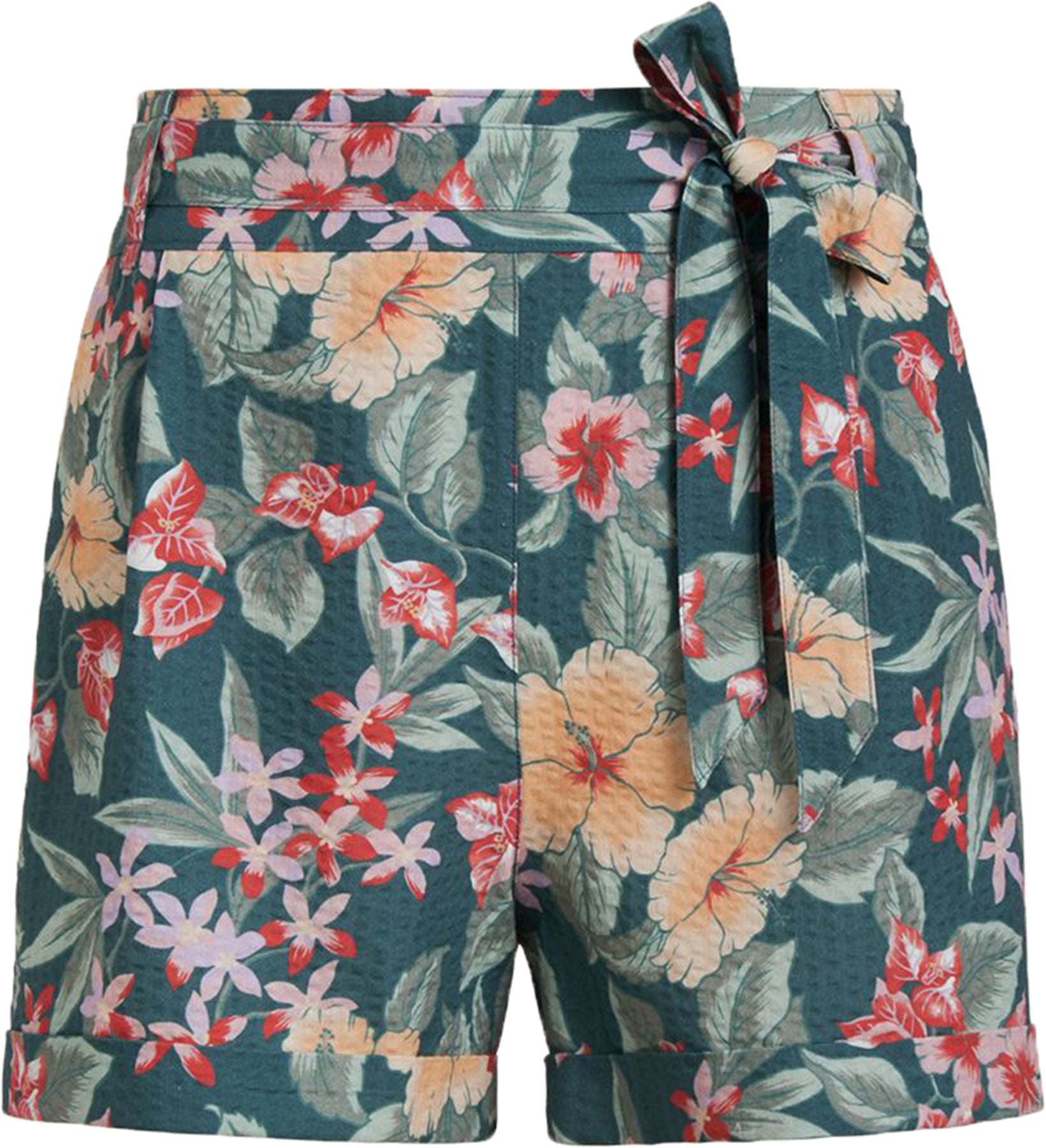 King_Louie_ST_KITT_Vintage_Floral_BLUMEN_High_Waist_ROISIN_SHORTS_Hose_killer_kirsche