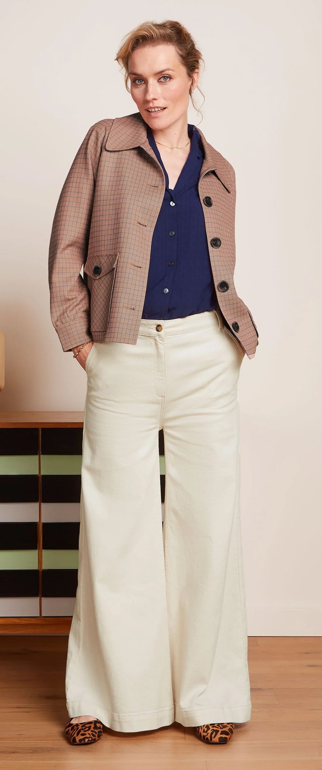 King_Louie_SYLVIE_MONAE_CHECK_Vintage_Karo_Dogtooth_JACKET_Jacke_-_Umbre-3