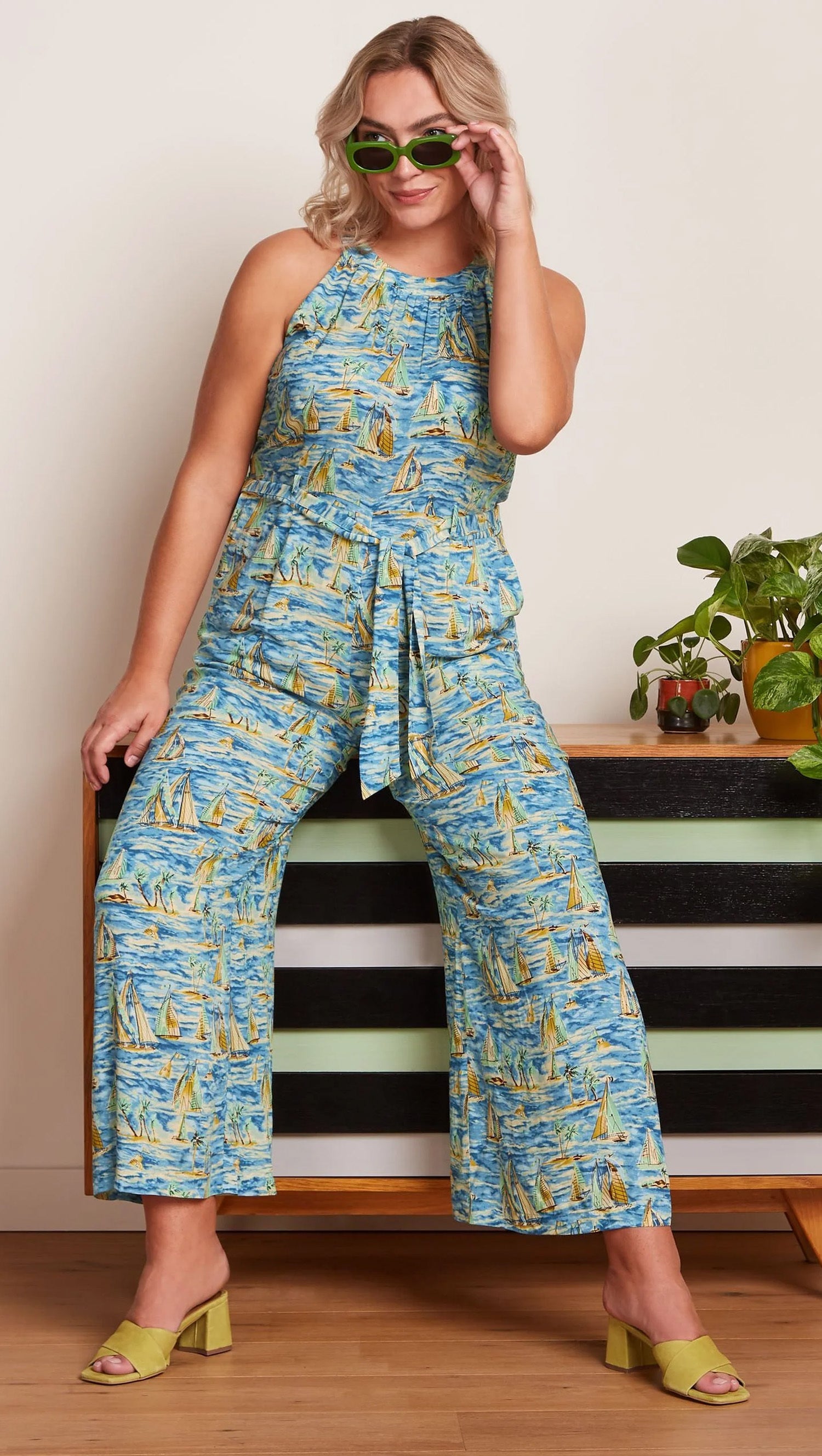 King_Louie_VIRNA_LE_BEC_Vintage_Neckholder_Nautical_Sailor_JUMPSUIT_Overall_-_Moonlight_Blue-1