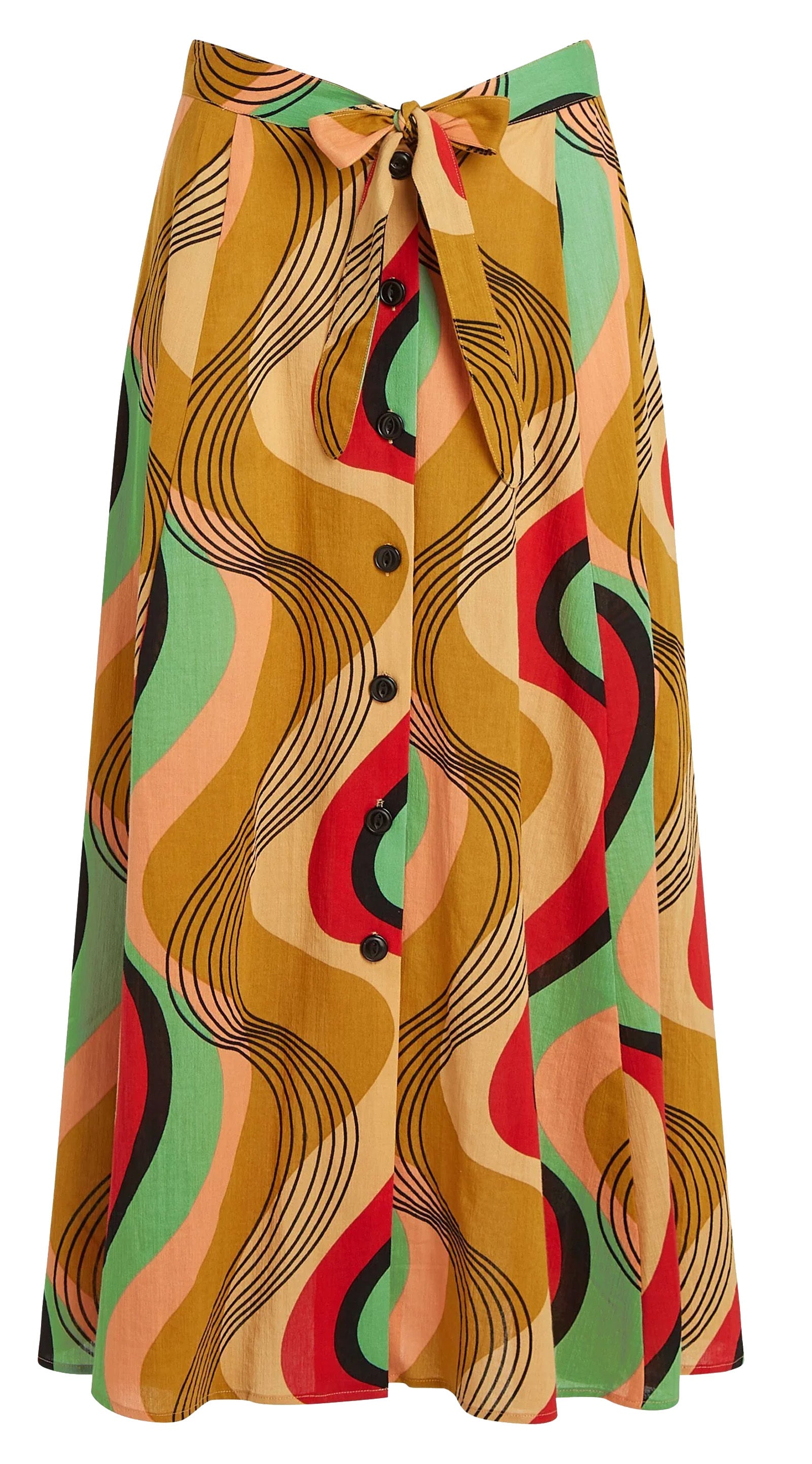 King_Louie__JUDY_FALAISE_Vintage_Tie_Midi_Retro_Geometric_Artwork_A-Linie_SKIRT_Rock-4
