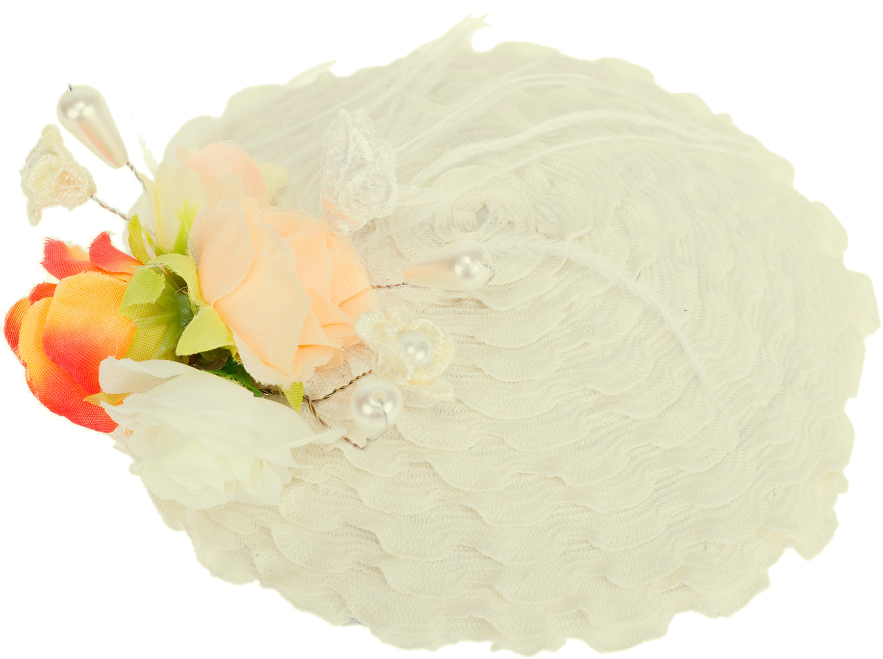 Kuestenluder_ADDILYN_Vintage_RUFFLE_Roses_PILLBOX_Huetchen_Fascinator_-_Creme_killer_kirsche3HhGvjzWJsxnE