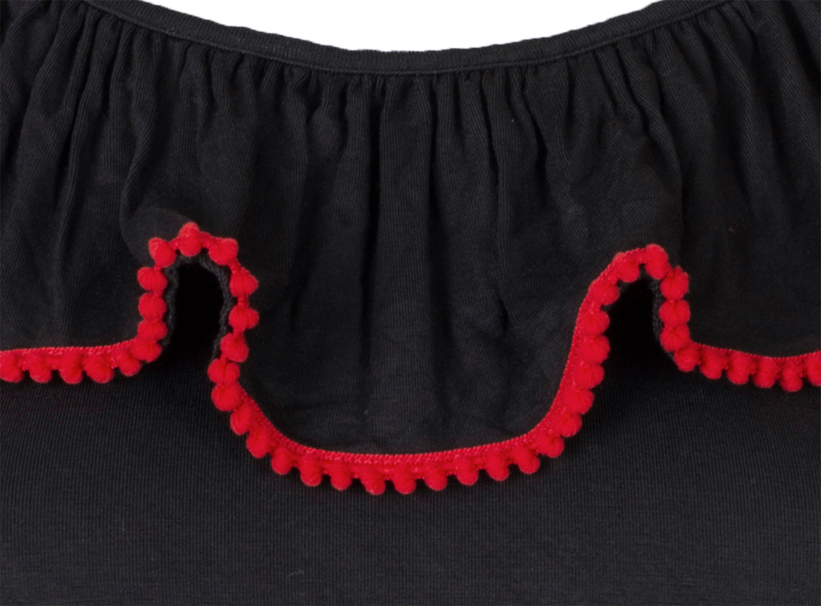 Kuestenluder_ADRIENNE_Vintage_POMPOM_Volant_OBERTEIL_Top_Schwarz-4