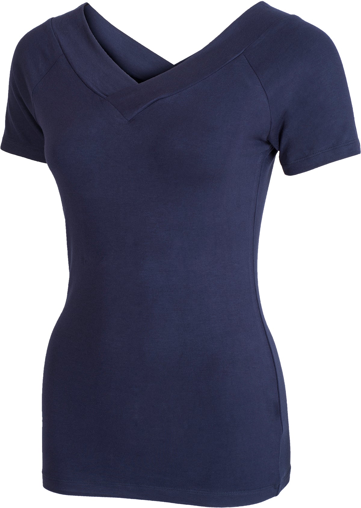Kuestenluder_ALLEGRA_Vintage_V-NECK_Raglan_Kurzarm_SHIRT_Navyblau-2Be0d33C6gPErE