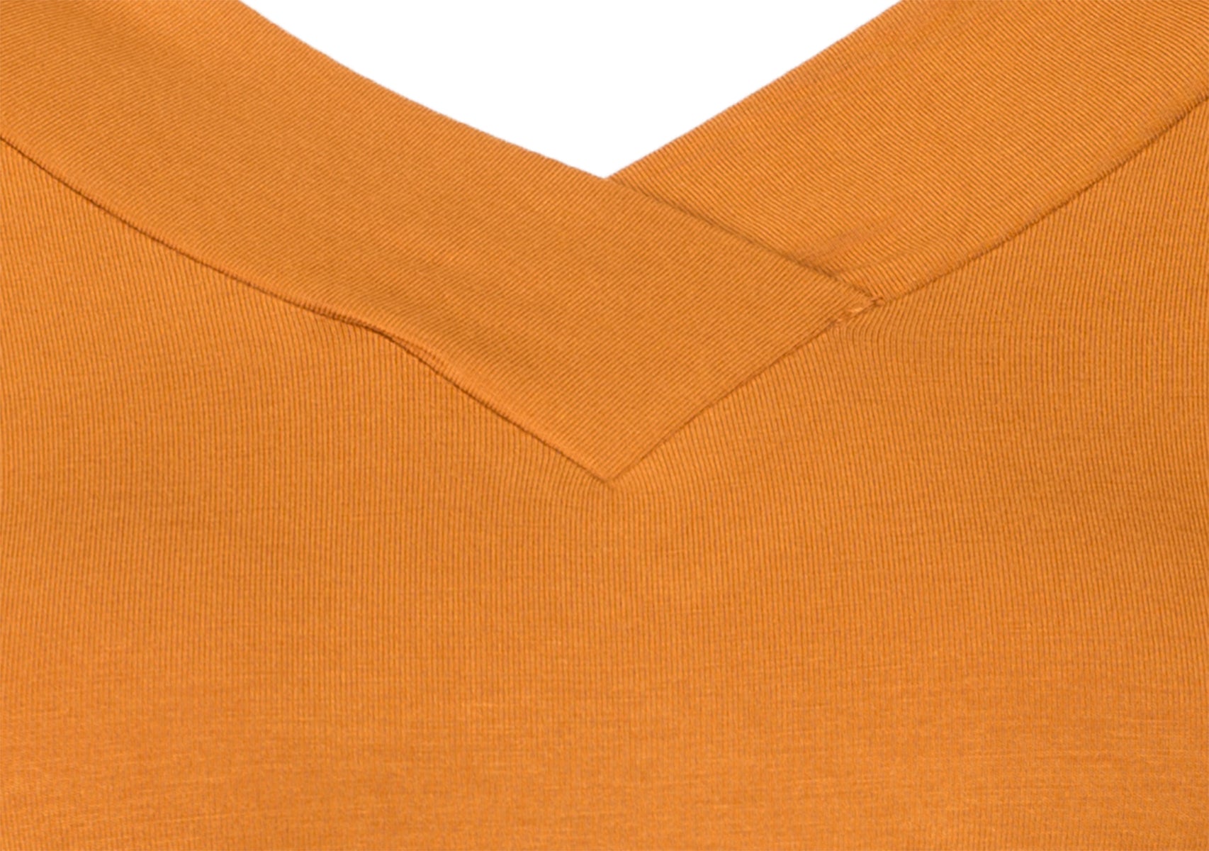 Kuestenluder_ALLEGRA_Vintage_V-NECK_Raglan_Kurzarm_SHIRT_Senfgelb-4