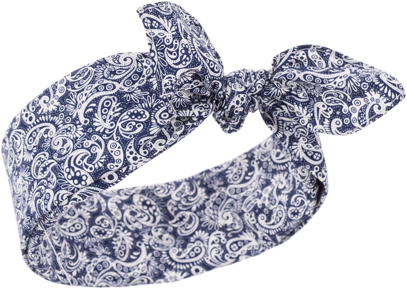 Kuestenluder_ALMY_Small_PAISLEY_Vintage_Pin_Up_Nickituch_BANDANA_blau