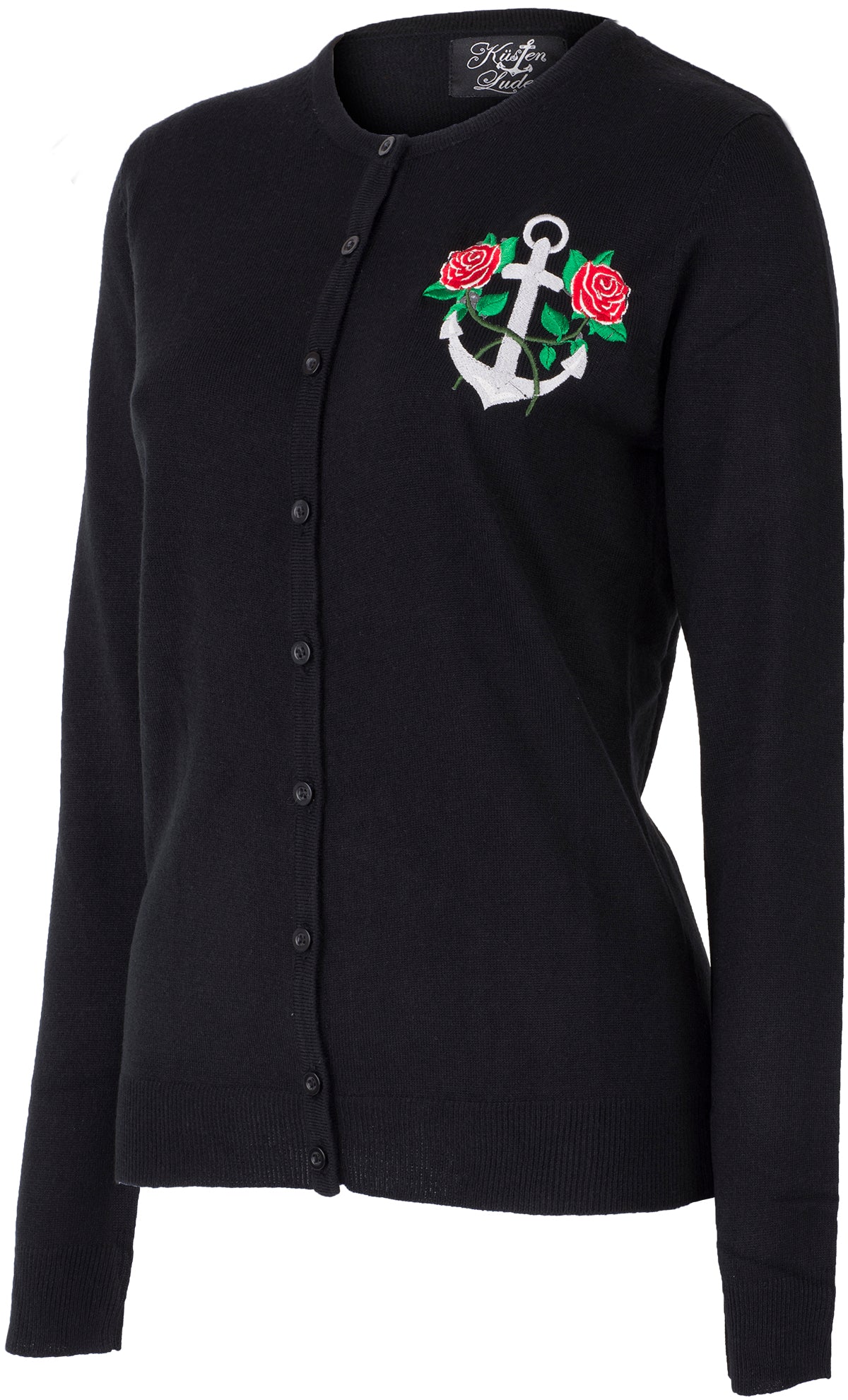 Kuestenluder_ANKER_ROSE_Vintage_Rundhals_CARDIGAN_Langarm_STRICKJACKE-2wvhGrs86qG5Wl