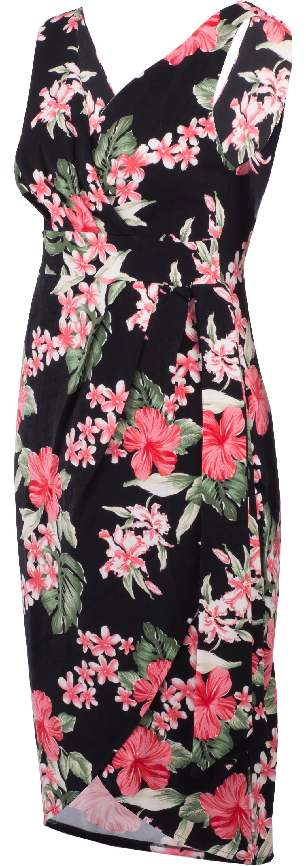 Kuestenluder_ANNRIEKE_Tropical_HIBISKUS_Floral_Sarong_PENCIL_DRESS_Kleid-3