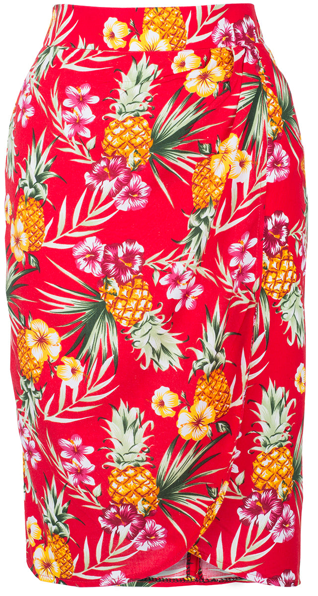 Kuestenluder_AOLANI_Hibiskus_ANANAS_Pencil_SARONG_Pencil_Rock_Rot-1