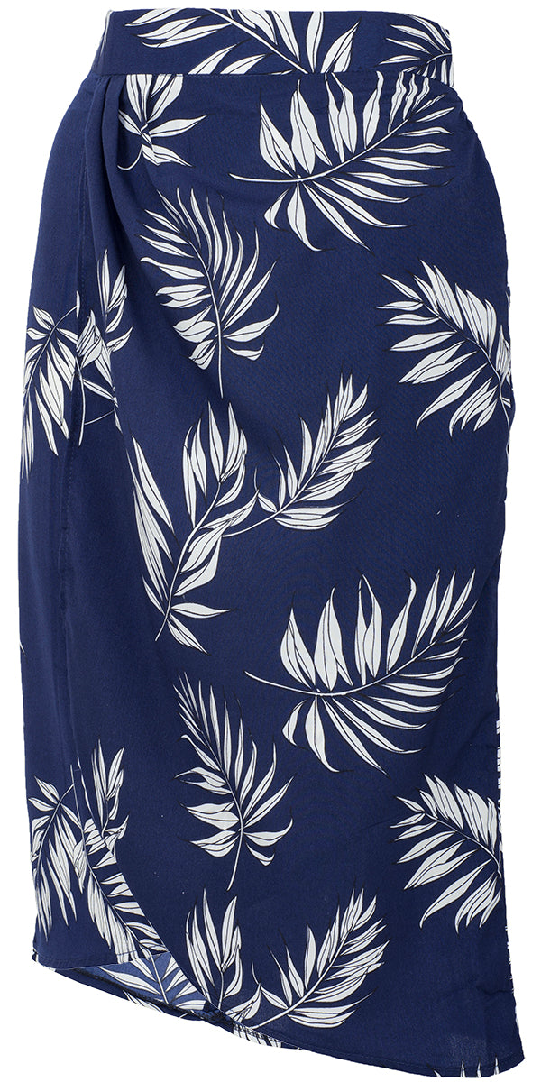 Kuestenluder_AOLANI_Tropical_PALM_LEAF_Palmenblaetter_SARONG_Rock_Blau-2