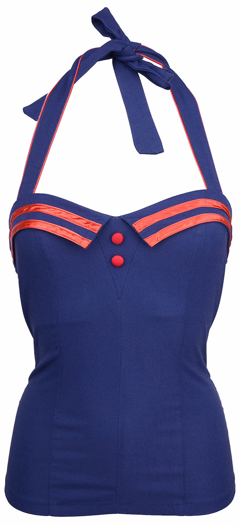 Kuestenluder_ARIE_Sailor_Pin_Up_Matrosen_Retro_Neckholder_TOP_-_Navy_killer_kirsche