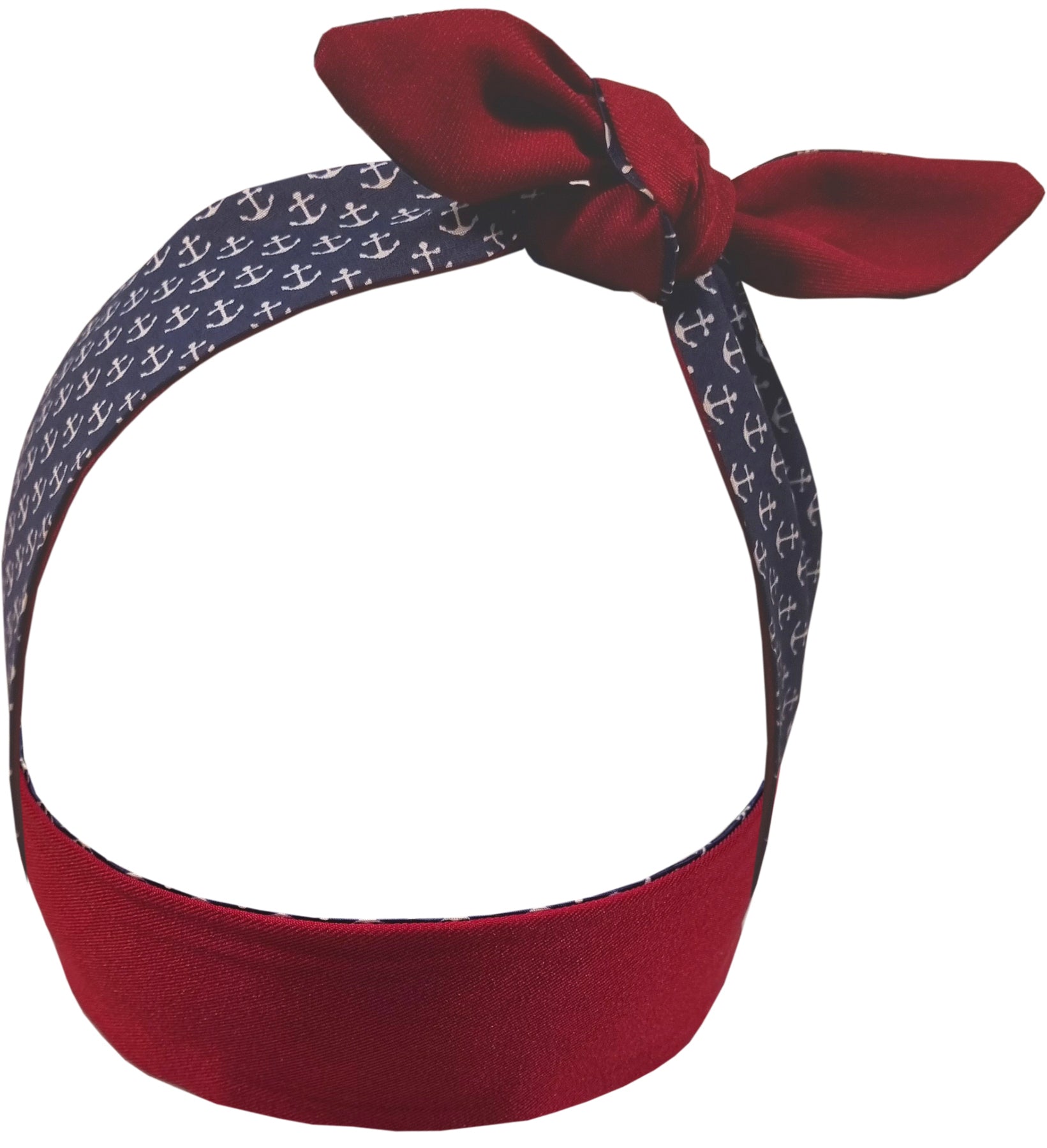 Kuestenluder_AZRA_ANKER_2in1_Retro_SMALL_ANCHOR_Sailor_50s_HAARBAND_Hairband_Killer_Kirsche-1