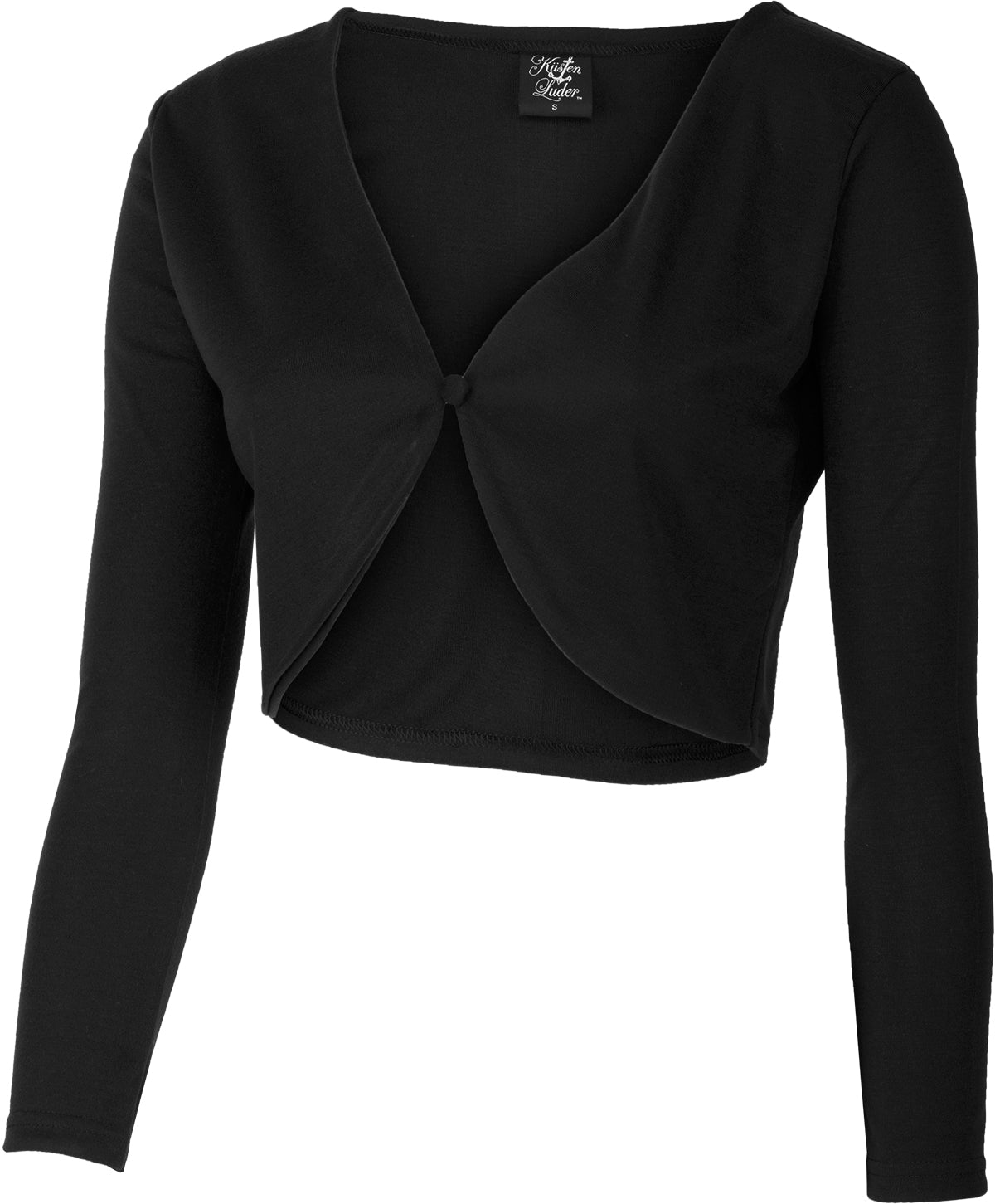 Kuestenluder_BABETH_Vintage_Basic_Jacke_RETRO_Langarm_BOLERO_-_Schwarz_02