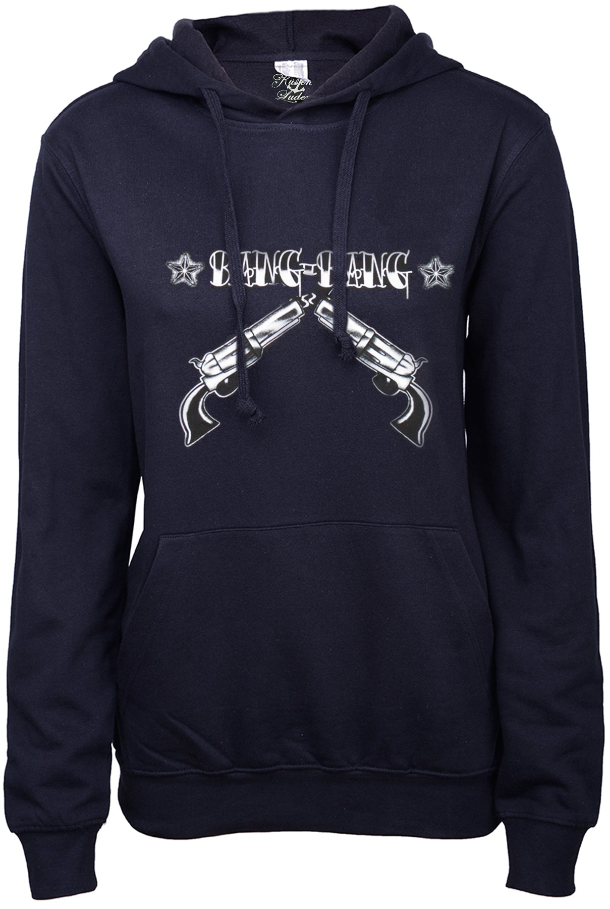 Kuestenluder_BANG-BANG_Langarm_Motiv_Girlie_KAPUZENPULLI_Hoodie_killer_kirsche
