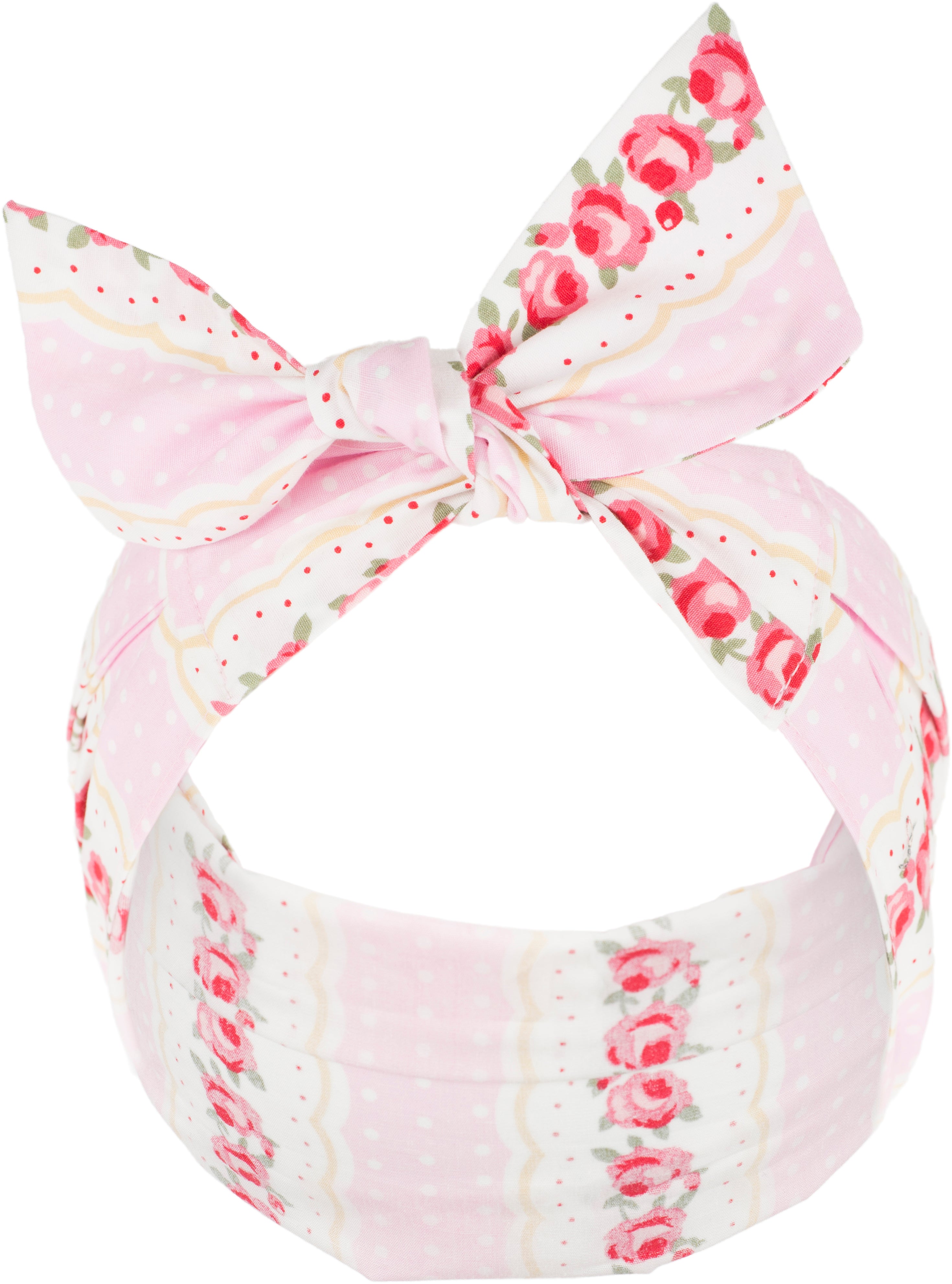 Kuestenluder_BUENA_Vintage_Polka_Dots_ROSES_Floral_Pin_Up_HAARBAND_Headband_rosaDGb90uvoT9GeV