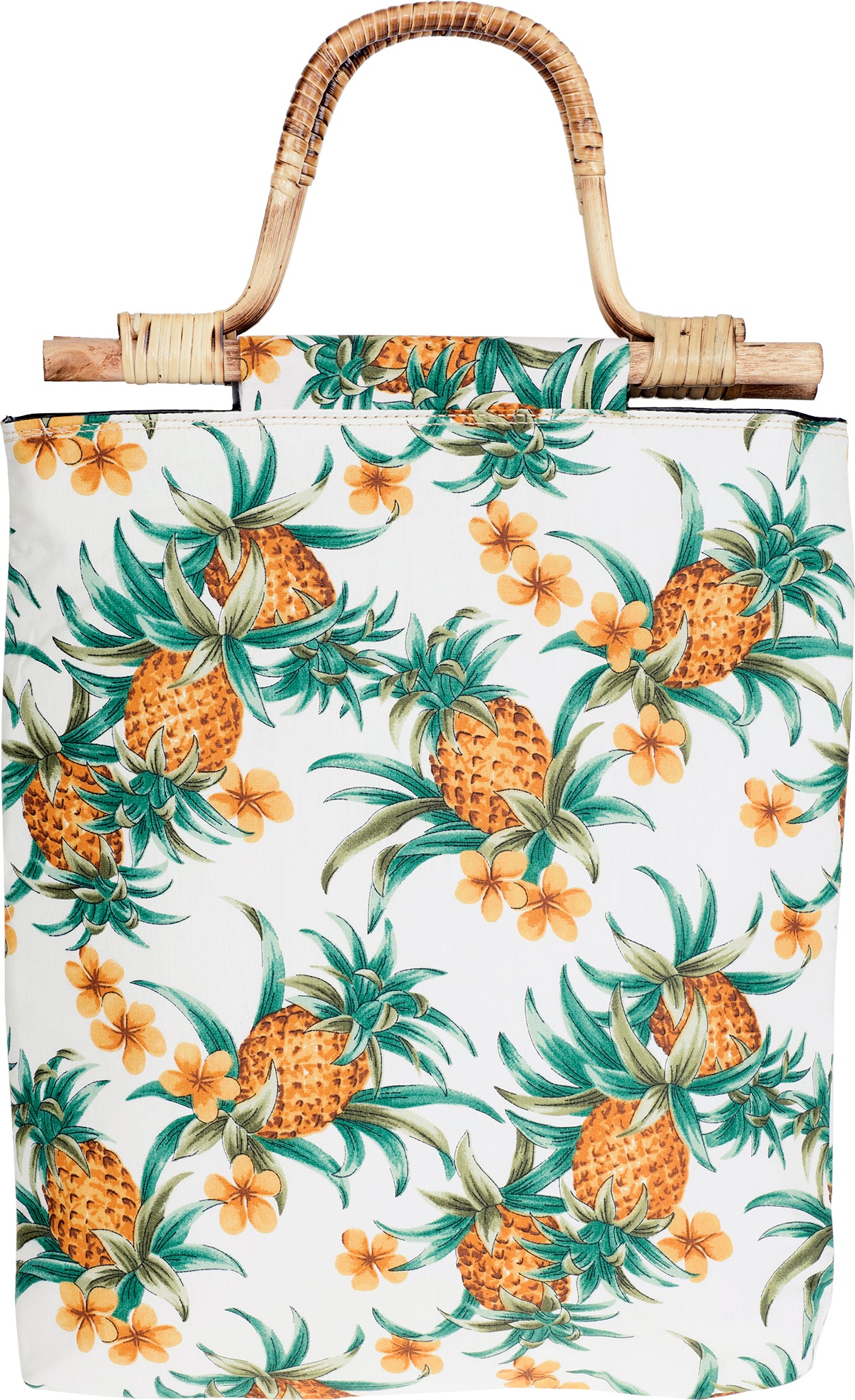 Kuestenluder_CATHLEN_Pineapple_FRANGIPANI_Bambushenkel_HANDTASCHE_weiss-4i2PwL7QuKwUsZ