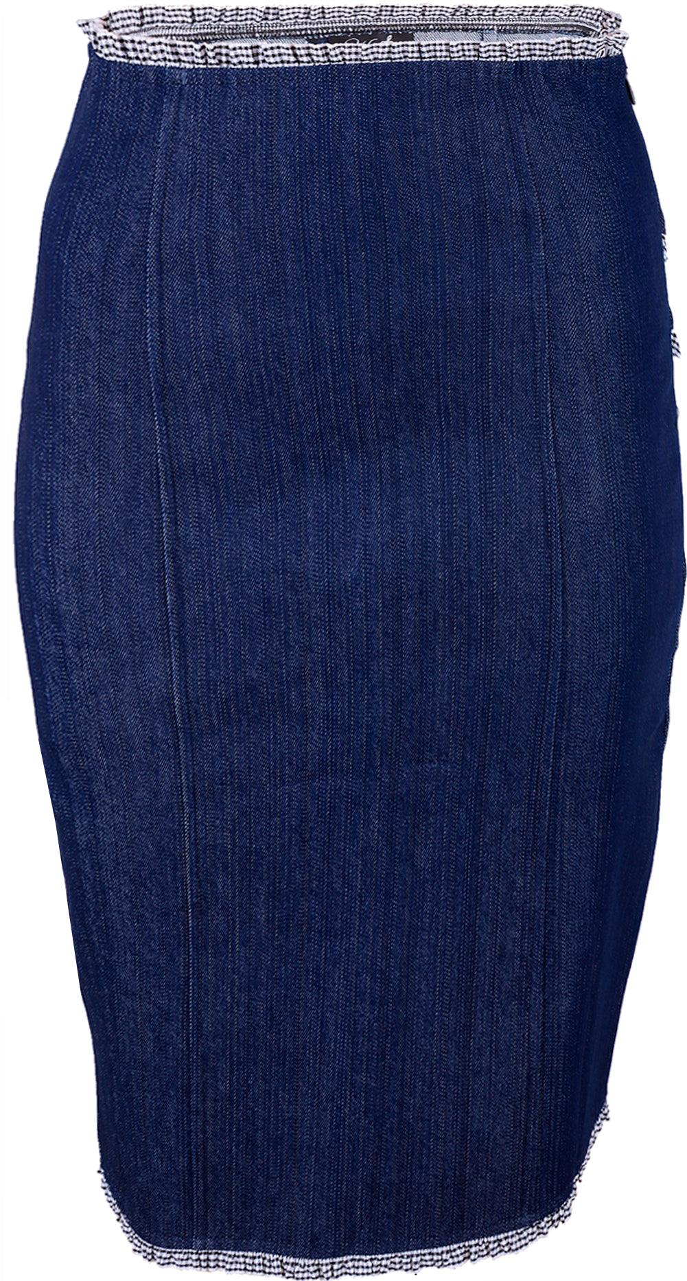 Kuestenluder_CECILY_Jeans_Denim_PIN_UP_Ruffle_VICHY_Pencil_Skirt_blauFf7gTM1Urjucj