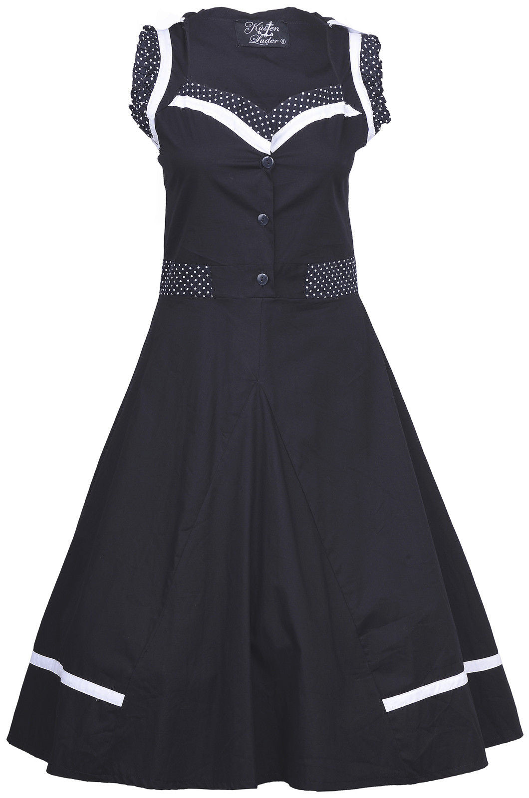 Kuestenluder_CELIA_Polka_Dots_RUFFLE_50s_Petticoat_KLEID_Dress
