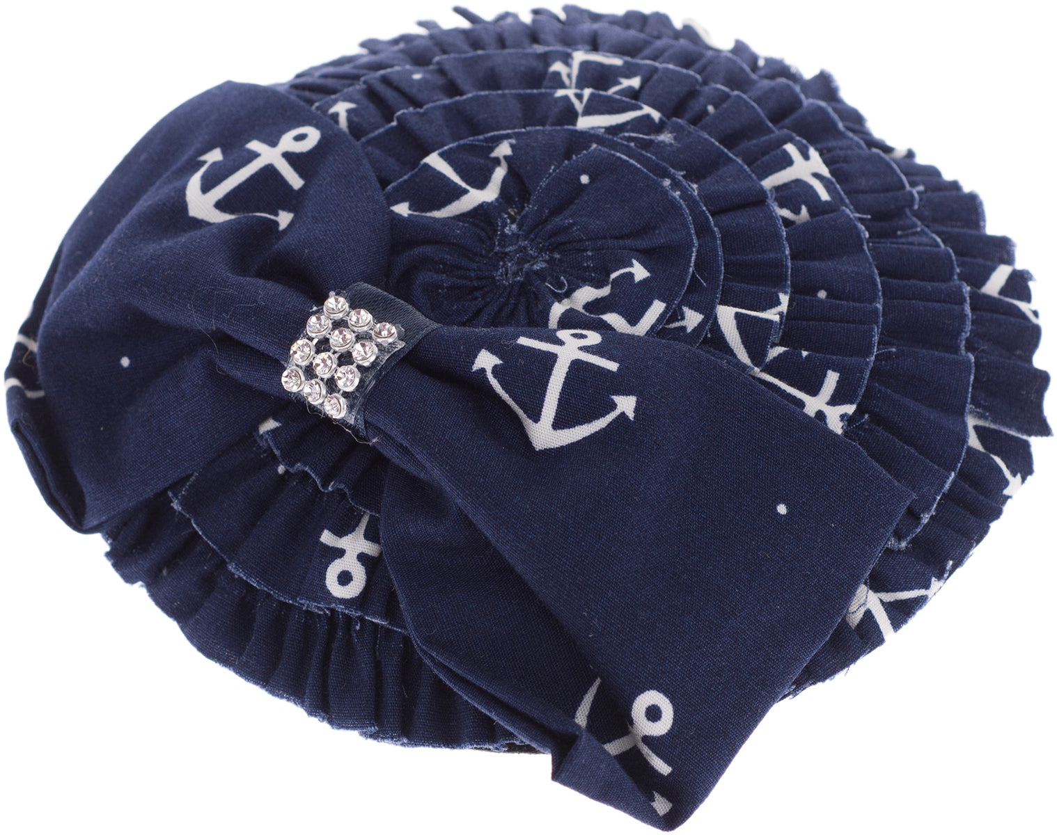 Kuestenluder_DELMA_Ruffle_ANCHOR_Anker_Bow_50s_PILLBOX_Huetchen_Fascinator_blauDRMKJYrG7MM9Y
