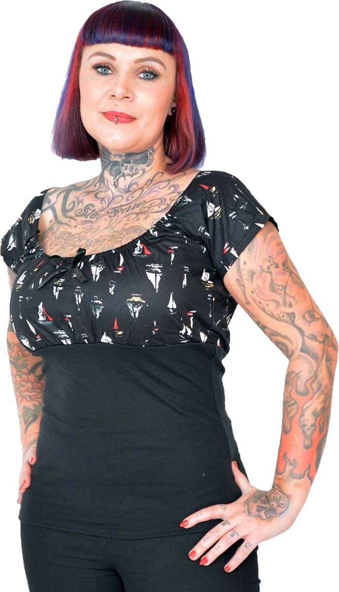 Kuestenluder_DIXIE_Sailor_SCHIFFE_Ship_PIN_UP_Vintage_Bluse_SHIRT_Schwarz-39mC78ehmn8Rx0