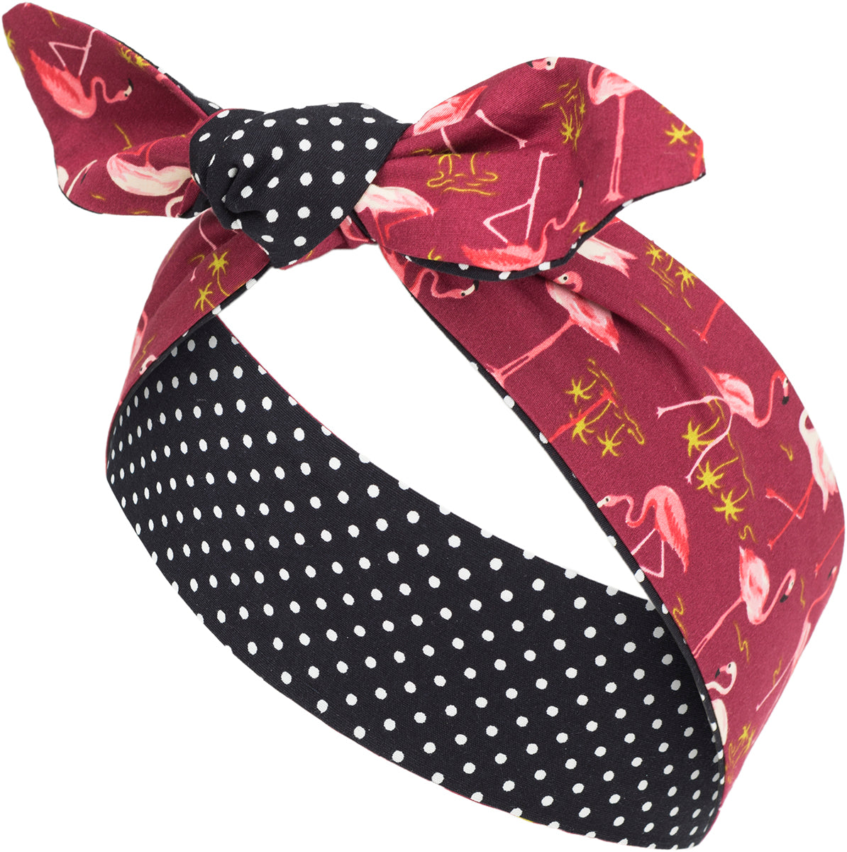 Kuestenluder_ELEJA_Tropical_FLAMINGO_Small_Polka_Dot_HAARBAND_Hair_Band-7O9r3bVY1phqeS