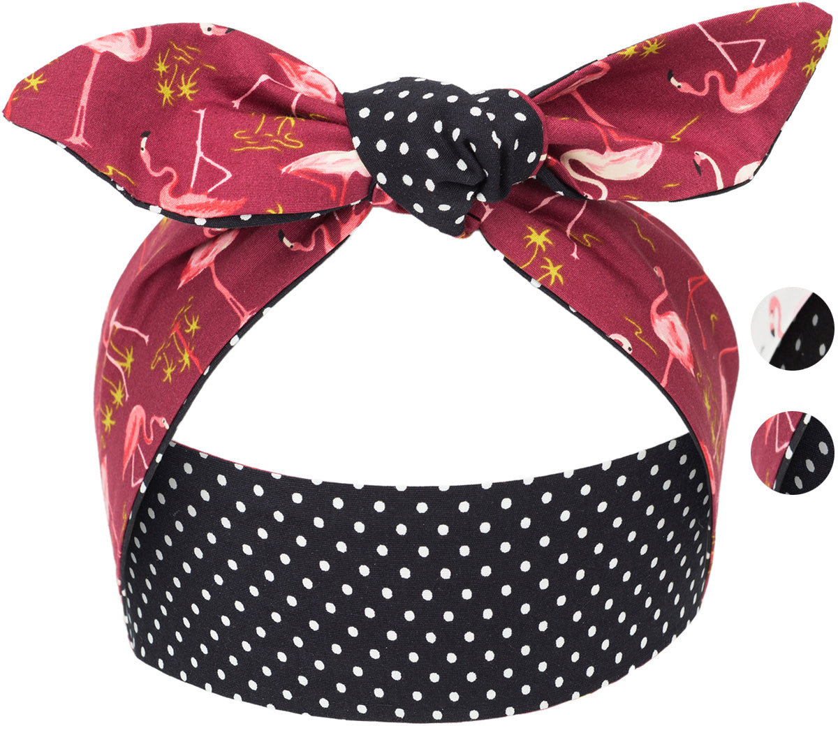 Kuestenluder_ELEJA_Tropical_FLAMINGO_Small_Polka_Dot_HAARBAND_Hair_Band_GaleriecE2eLKpB1RyIX