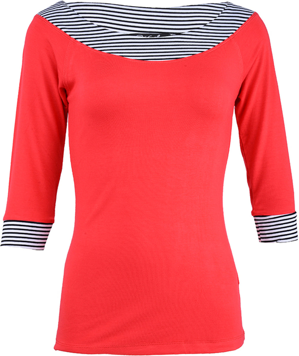 Kuestenluder_ELENA_50s_Sailor_Streifen_Shirt_34_Arm_rot