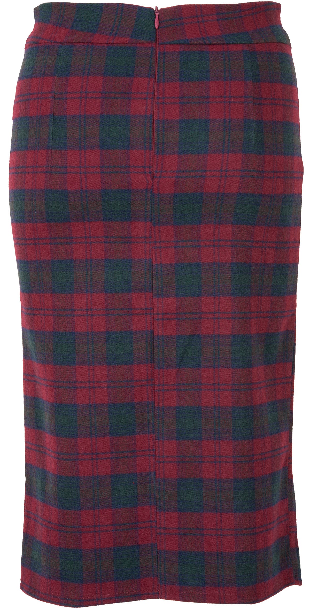 Kuestenluder_ELFIE_Karo_TARTAN_Vintage_PENCIL_Skirt_TULPENROCK_Rot-3