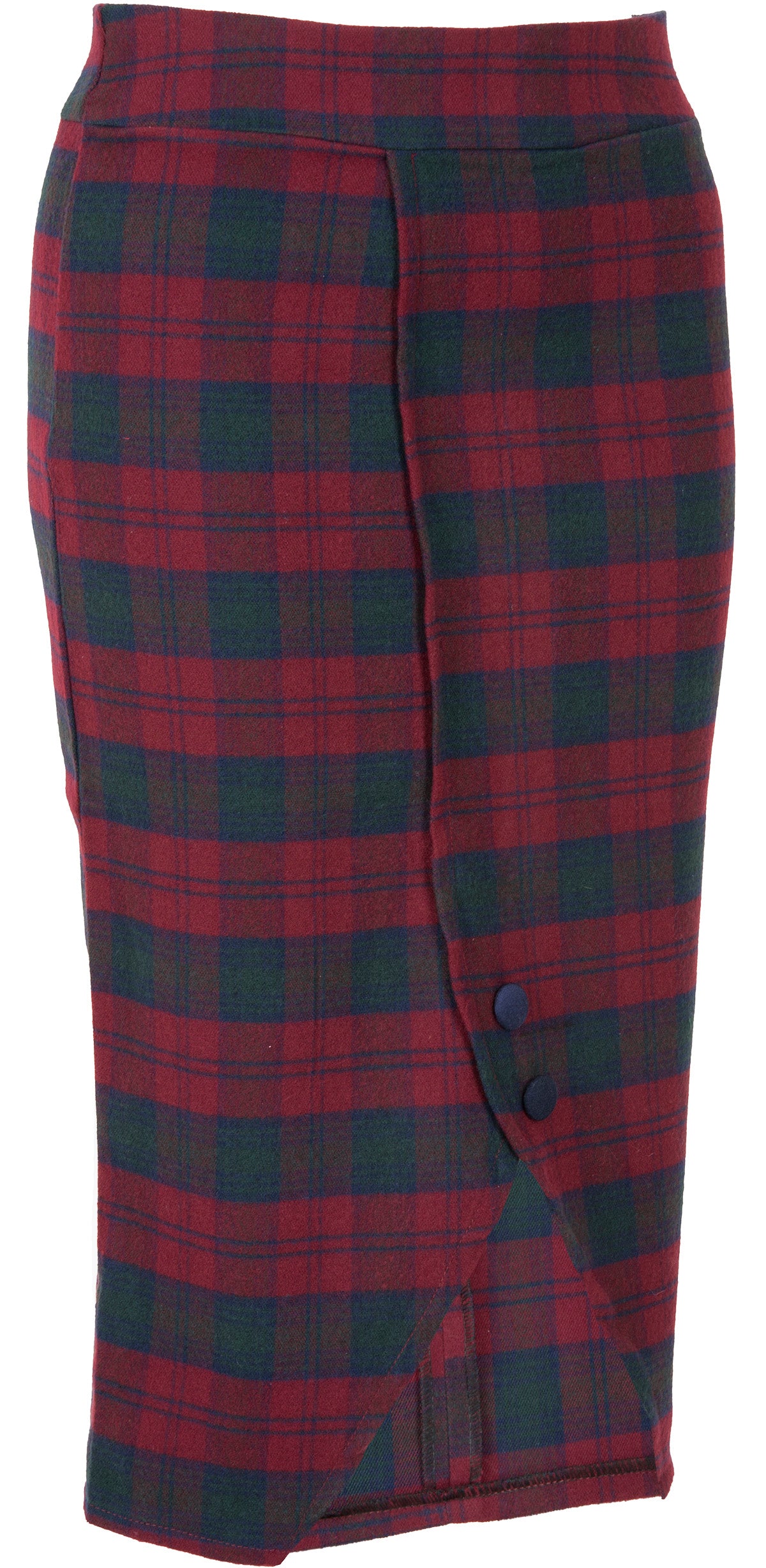 Kuestenluder_ELFIE_Karo_TARTAN_Vintage_PENCIL_Skirt_TULPENROCK_Rot-4