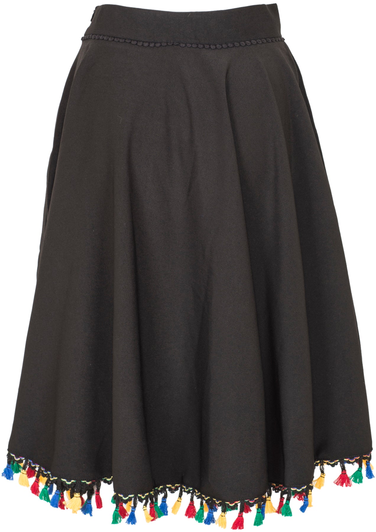 Kuestenluder_FERNANDA_Pom_Pom_TASSEL_Mexican_Folklore_Swing_Skirt_ROCK_killer_kirsche