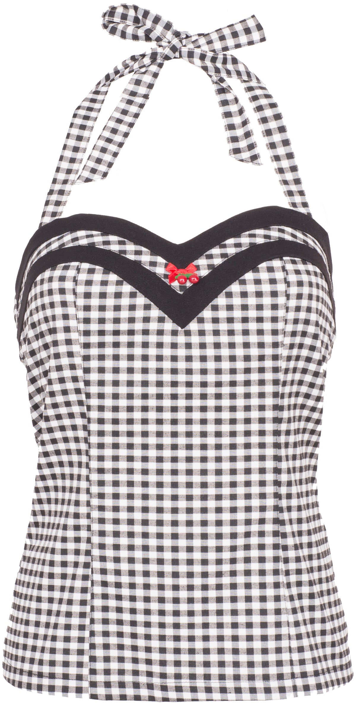 Kuestenluder_FREDDA_Gingham_Vintage_Vichy_Pin_Up_Neckholder_TOP