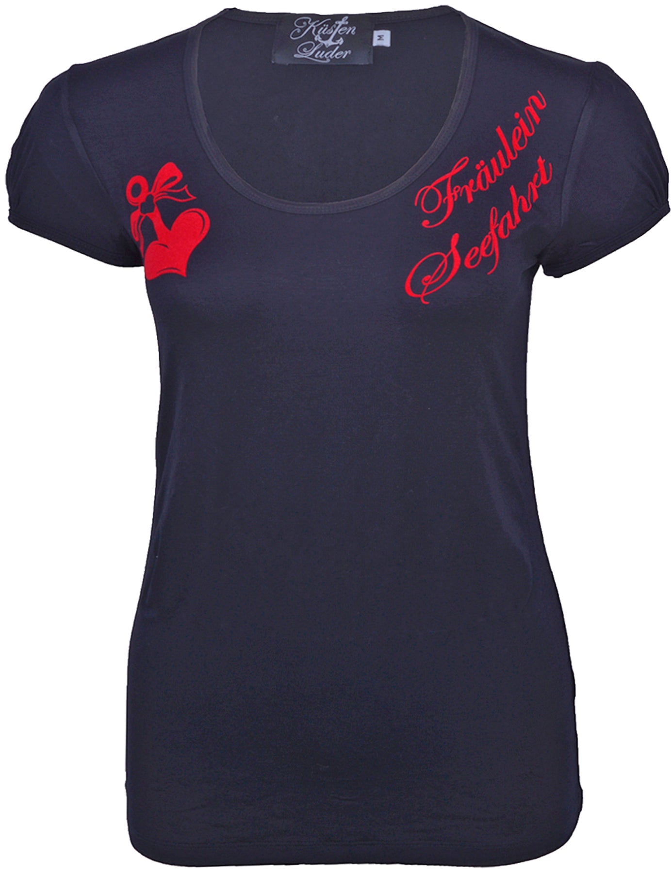 Kuestenluder_FRaeULEIN_SEEFAHRT_Anchor_Kurzarm_T-SHIRT_-_Schwarz_killer_kirsche1s0mhXmKYS39g