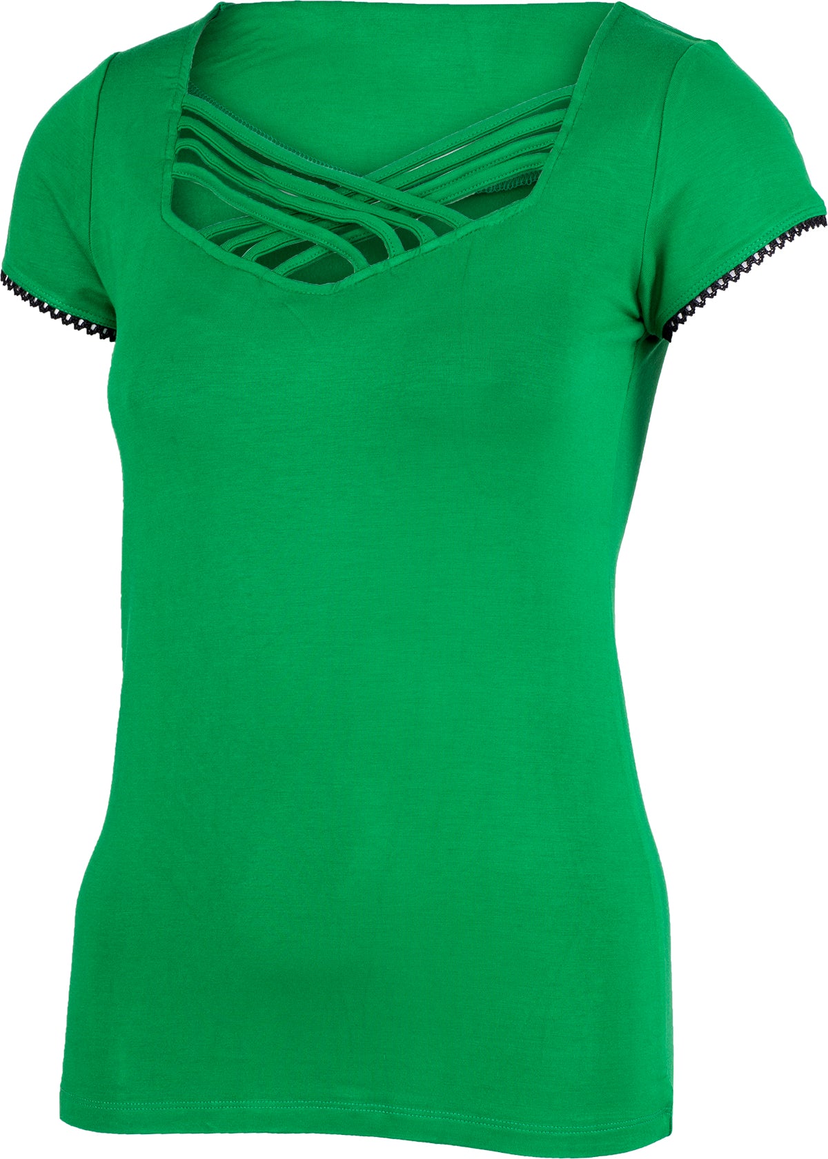 Kuestenluder_GINY_Vintage_PLAIN_Kurzarm_Basic_Oberteil_SHIRT_Gruen-2