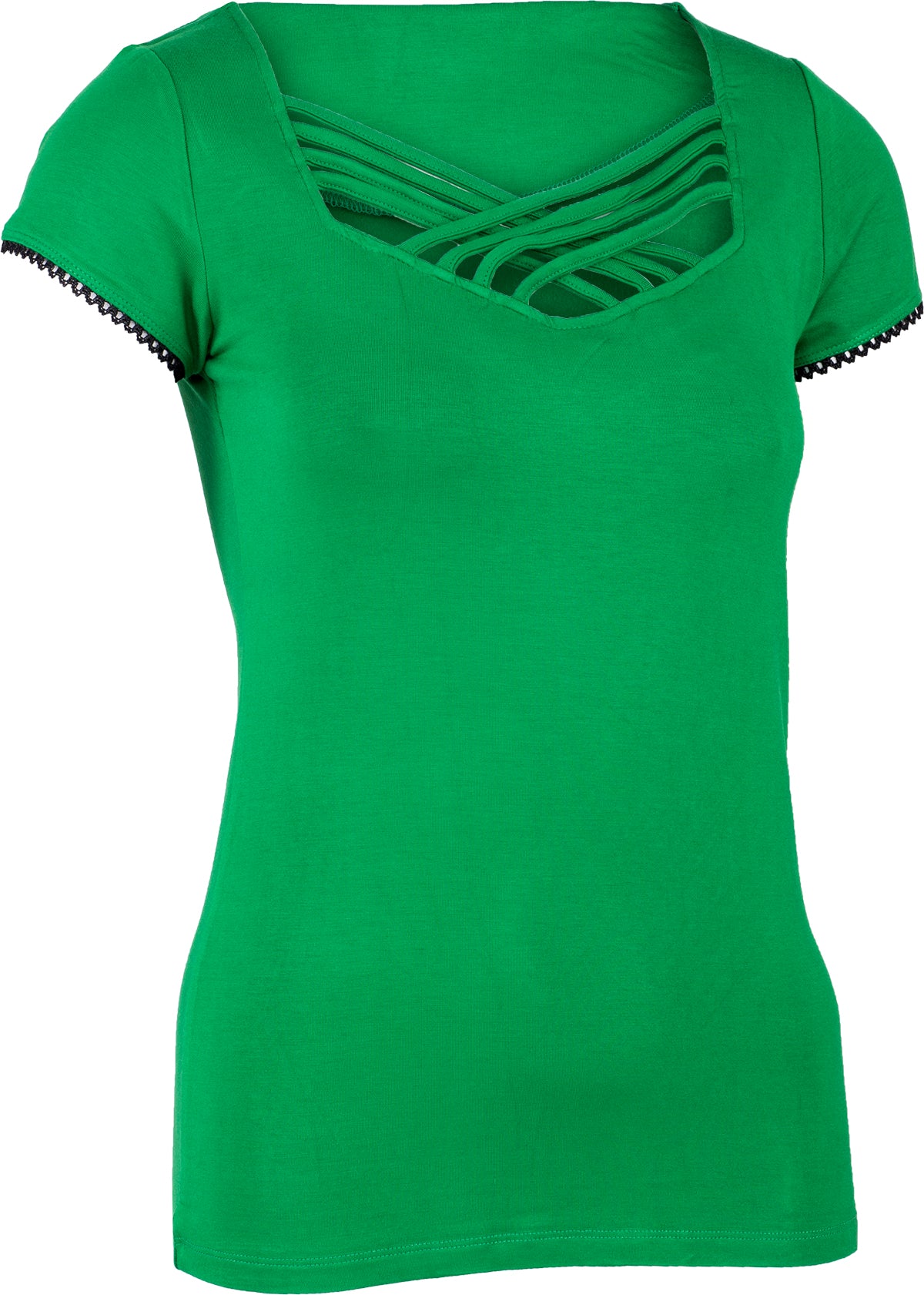 Kuestenluder_GINY_Vintage_PLAIN_Kurzarm_Basic_Oberteil_SHIRT_Gruen-3