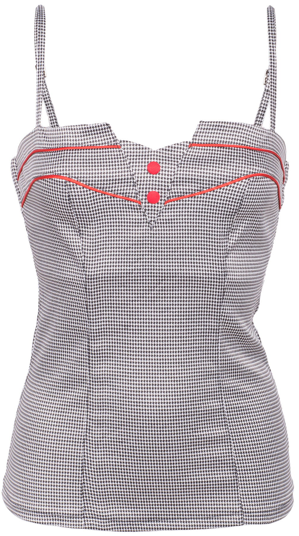 Kuestenluder_GUSSIE_Vintage_Hahnentritt_Dogtooth_Pin_Up_TOP_killer_kirscheltrBVGWztFkkE